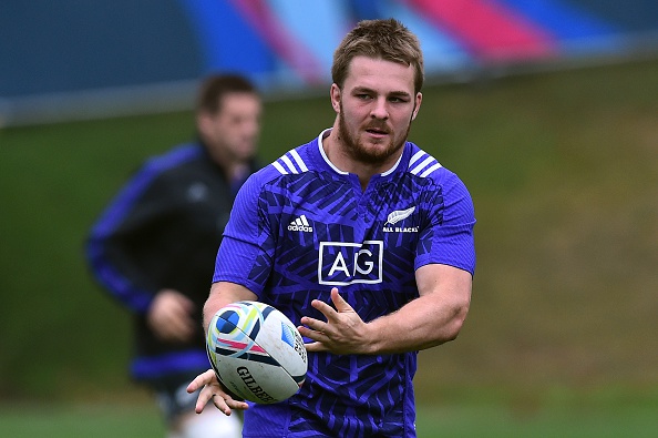 New Zealand's flanker Sam Cane attends a training session at Penny Hill Park in Bagshot, south-east England, on October 27, 2015, during the Rugby World Cup 2015. New Zealand will play Australia in the Rugby World Cup final at Twickenham on October 31.  / AFP / GABRIEL BOUYS        (Photo credit should read GABRIEL BOUYS/AFP/Getty Images)
